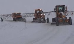 102 kırsal mahalle yolu kar nedeniyle kapandı