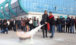 DİSKİ’de yangın tatbikatı