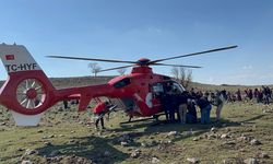 Diyarbakır’da helikopter ambulans yaralı için seferber oldu