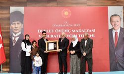 Diyarbakır’da Devlet Övünç Madalyası töreni