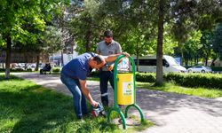 Diyarbakır’daki parklarda yaz hazırlığı