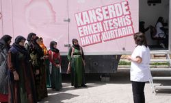 Diyarbakır'da mobil kanser tarama aracı kırsalda