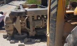 Mardin'de forkliftin altında kalan sürücü öldü