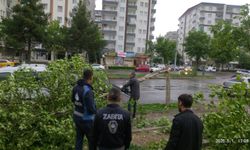 Diyarbakır’ı şiddetli fırtına vurdu