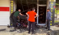 Diyarbakır'da kırtasiye dükkanında korkutan yangın