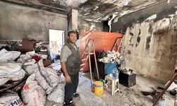 35 yıllık emeği bir anda kül oldu!