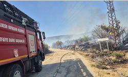 Balıkesir Kepsut'taki orman yangını köye dayandı