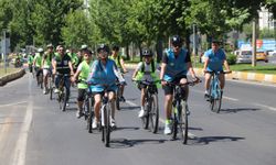 Diyarbakır’da farkındalık için pedal çevirdiler