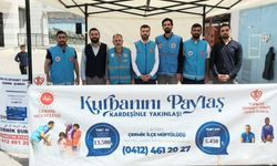 Diyarbakır’ın Çermik ilçesinde kurban bağış standı açıldı