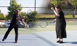 Diyarbakır’da Tenis Turnuvası başladı, eş başkanlar raket salladı