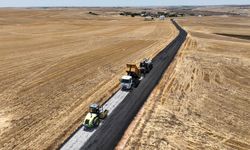 8 mahalle ve 11 mezrayı birbirine bağlayan yol asfaltlanıyor