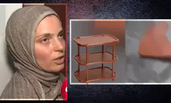 Sırtında ayakkabılık kırılan kadından ayakkabılığın parası istendi!
