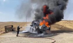 Batman'da petrol sahasında korkutan yangın
