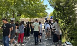 Diyarbakır On Gözlü Köprü’de “Fırtına kız” çekimi