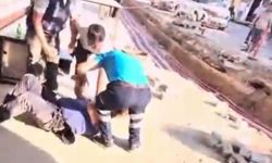 Kafe yıkımında ortalık karıştı, 1 polis yaralandı