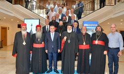 Mardin’de Süryani Ortodoks Kilisesi Patriği’nden belediyeye ziyaret