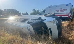 Öğrencileri taşıyan araç devrildi: 8 yaralı