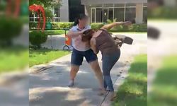 Parkta skandal kavga; kadını saçından sürükledi