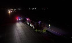 Yolcu otobüsü kaza yaptı: 1 ölü, 13 yaralı