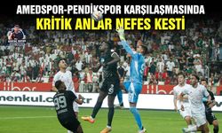 Amedspor-Pendikspor karşılaşmasında kritik anlar nefes kesti
