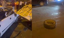Diyarbakır'da faciadan dönüldü: Aracın tekeri yola savruldu, 3 yaralı