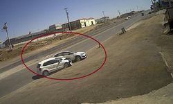 Diyarbakır'da 4 kişinin yaralandığı kaza kamerada