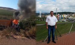 Diyarbakır’da, aracı devrilen sürücü yanarak öldü
