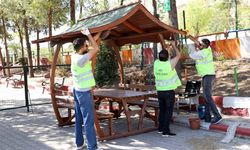 Diyarbakır’da belediyeden kent mobilyaları desteği