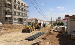 Diyarbakır’da Ergani’de 350 metelik hat, okula nefes aldırdı