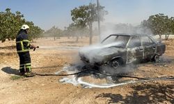 Şanlıurfa’da bir şahıs otomobilini ateşe verdi