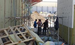 Şantiyede iskele çöktü: 1 yaralı
