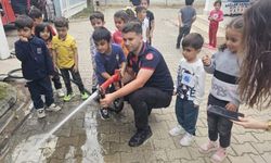 Batman'da anaokulu öğrencilerine yangın eğitimi