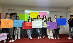 Diyarbakır'da kolej öğrencilerinden Filistin’e destek