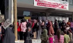 Mardin’de halı indirimi izdihama neden oldu