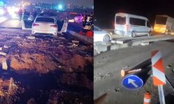 Batman'da yapımı devam eden yolda trafik kazaları: 7 yaralı