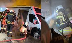 Diyarbakır’da karavan yangını: Müdahale kask kamerasında