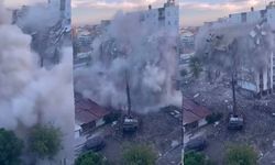 Diyarbakır’da 8 katlı bina yerle bir oldu