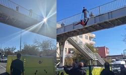 Diyarbakır’da bir şahıs kendini üstgeçitten attı