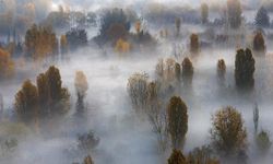 Diyarbakır’da Hevsel'in sisli bahçeleri kartpostallık görüntü oluşturdu