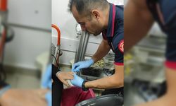 Hastanelik olan kadının yardımına, itfaiye ekipleri yetişti