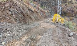 Heyelandan kapanan köy yolunda sevindiren haber