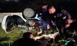 Kaçak göçmen taşıyan otomobil Asi Nehri'ne uçtu: 9 yaralı