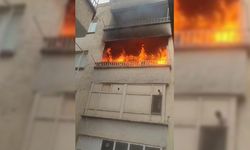 Yangın çıkan binada can pazarı