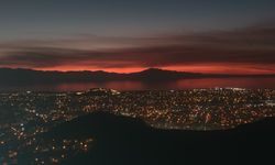 Van'da günbatımı büyüledi