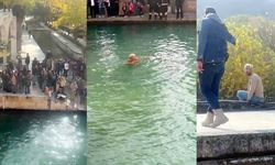 Urfa'da işten atılan kişi, cami terasından Balıklıgöl'e atladı!