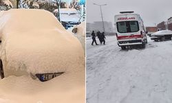 Diyarbakır ve bölge illerinde kar esareti: Araçlar yolda kaldı