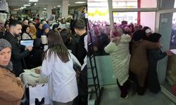 Diyarbakır'da ucuzluk pazarı açılışında izdiham!