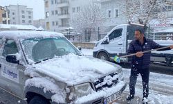 Karlıova beyaza büründü!