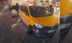 Çaldığı araçla kaza yaptı