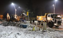 Diyarbakır eksi 12 derece: Kar mesaisine devam